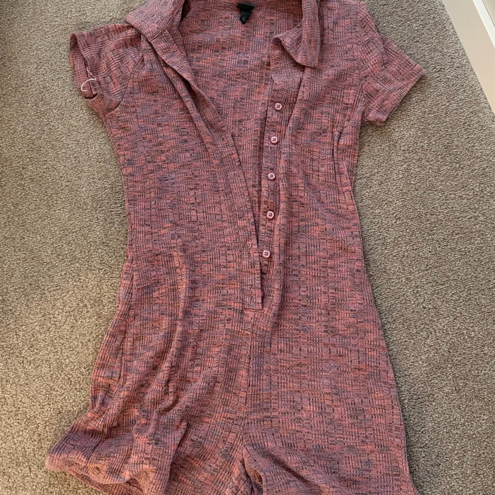 Short Sleeve Multicolor Romper